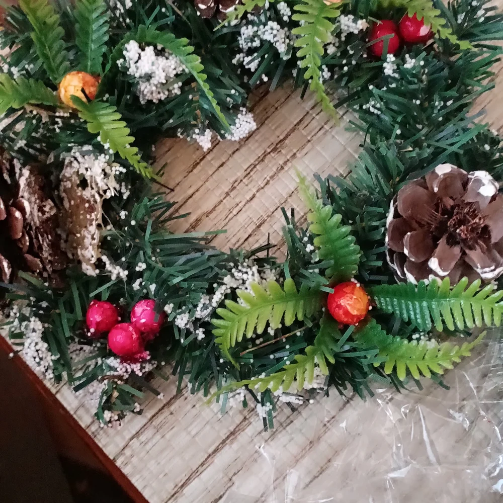 Festive Green and Red Holiday Wreaths